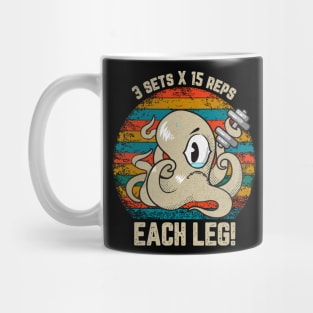 Funny Octopus at the Gym Mug